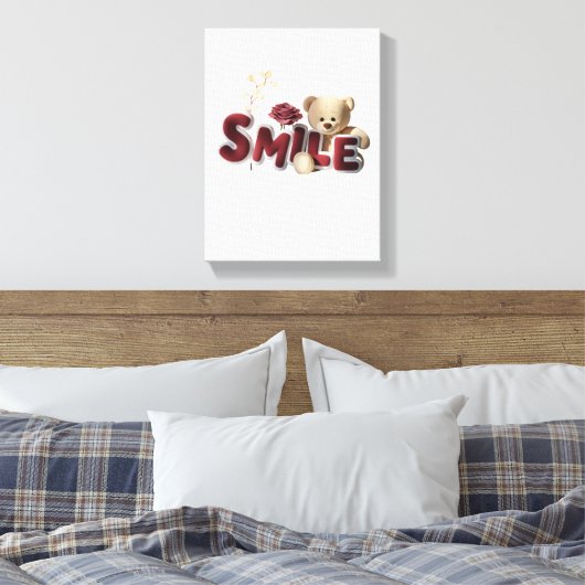 Smile Leinwanddruck (Insitu (Schlafzimmer))