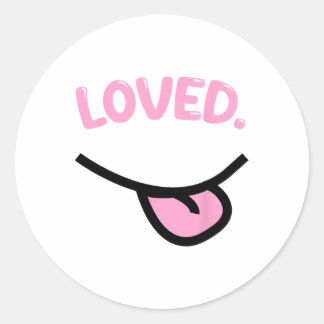 Smile Lover Loved Shirts For Girl Womens Uni  Runder Aufkleber