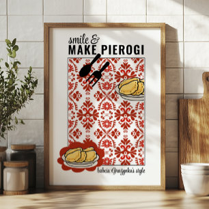 Smile & Make Pierogi - Babcia [INDIVIDUELLE NAME]  Poster