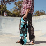 Smile Melt - Blau und Schwarz Skateboard<br><div class="desc">Smile Melt Blue und Black Skateboard</div>
