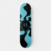Smile Melt - Blau und Schwarz Skateboard (Vorne)