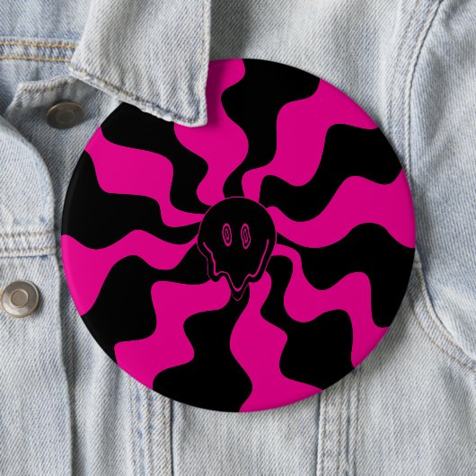 Smile Melt - Magenta und Schwarz Button (Beispiel)