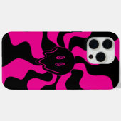 Smile Melt - Magenta und Schwarz Case-Mate iPhone Hülle (Rückseite (Horizontal))