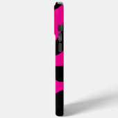 Smile Melt - Magenta und Schwarz Case-Mate iPhone Hülle (Rückseite / Links)