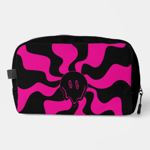 Smile Melt - Magenta und Schwarz Waschbeutel