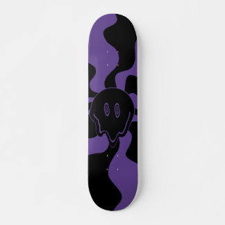 Smile Melt Retro Lila und Schwarz Skateboard