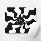 Smile Melt - Schwarz und Weiß Mousepad (Mit Mouse)