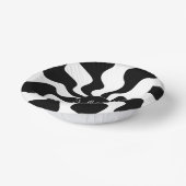 Smile Melt - Schwarz und Weiß Pappteller (Gewinkelt)