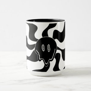 Smile Melt - Schwarz und Weiß Tasse