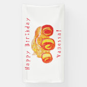 Smile Monster Truck Kundgebung Geburtstagsparty Banner (Vertikal)