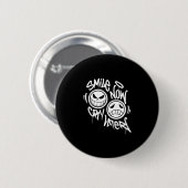 Smile now cry later graffiti button (Vorne & Hinten)