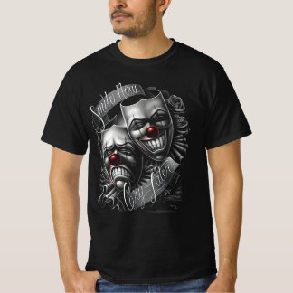 Smile Now Cry Spater Drama Maske Lowrider Chicano T-Shirt