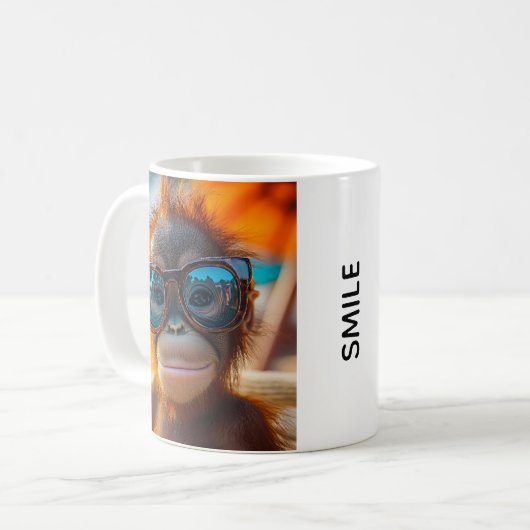 Smile Orangutan Kaffeetasse (Vorderseite Links)