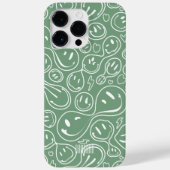Smile Pattern Sage Bridesmaid Trauzeugen Moderne Case-Mate iPhone Hülle (Rückseite)