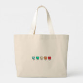  Smile" Personalized Tote Bag - dental gift Jumbo Stoffbeutel (Rückseite)