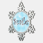 Smile-pewter snowflake ornament (Rechts)