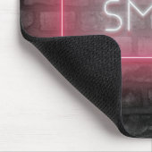 SMILE Pink Neon signieren Maus Pad Mousepad (Ecke)