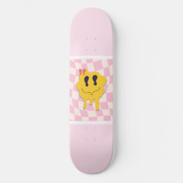 smile pink skateboard
