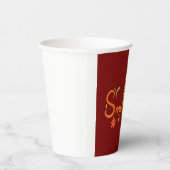 Smile-Pinselstrich-Linienkunst | Combo-Mug Pappbecher (Rechts)