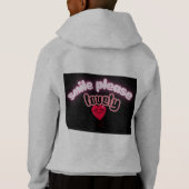 Smile Please Kinder Pullover Kapuzenpullover (Rückseite)