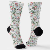 Smile Santa Cross Socken (Gewinkelt)