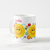Smile Smile Custom Text Kaffeetasse (Vorderseite Links)