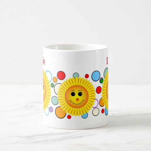 Smile Smile Custom Text Kaffeetasse (Mittel)