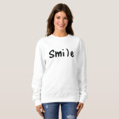 Smile Smile Happy Word Bild Sweatshirt (Vorne ganz)