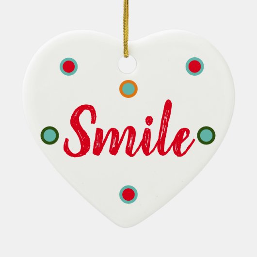 Smile, Smile Keramik Ornament (Hinten)