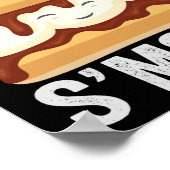 Smile S'more Funny Outdoor Camping Liebhaber Gesch Poster (Ecke)