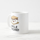 Smile Smore Funny Sweet Food Puff Kaffeetasse (Vorderseite Links)