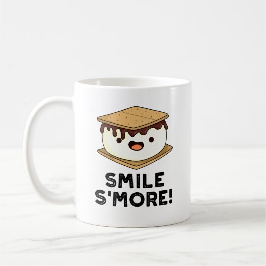 Smile Smore Funny Sweet Food Puff Kaffeetasse (Links)