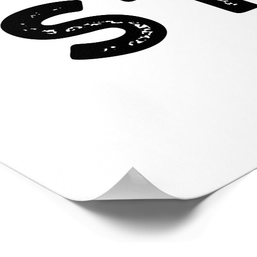 Smile Smore Funny Sweet Food Puff Poster (Ecke)