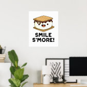 Smile Smore Funny Sweet Food Puff Poster (Heimbüro)