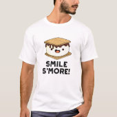 Smile Smore Funny Sweet Food Puff T-Shirt (Vorderseite)
