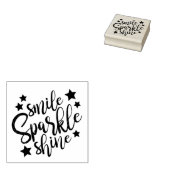 Smile Sparkle Shine Gummistempel (Stempel)