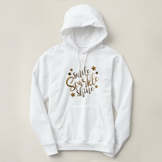 Smile Sparkle Shine Hoodie (Design vorne)