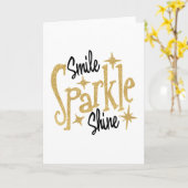 Smile Sparkle Shine Inspiration Karte (Gelbe Blume)