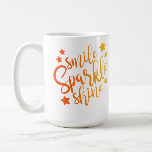 Smile Sparkle Shine Kaffeetasse (Links)