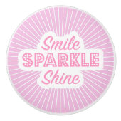Smile Sparkle Shine Keramikknauf (Vorderseite)