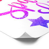 Smile Sparkle Shine - Regenbogenfarbenposter Poster (Ecke)