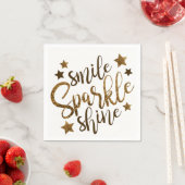 Smile Sparkle & Shine Serviette (Beispiel)