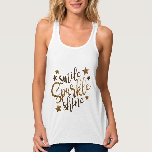 Smile Sparkle Shine Tank Top (Vorderseite)