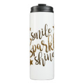 Smile Sparkle Shine Travel Mug isolierte Tasse (Vorderseite)