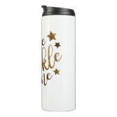 Smile Sparkle Shine Travel Mug isolierte Tasse (Nach rechts gedreht)