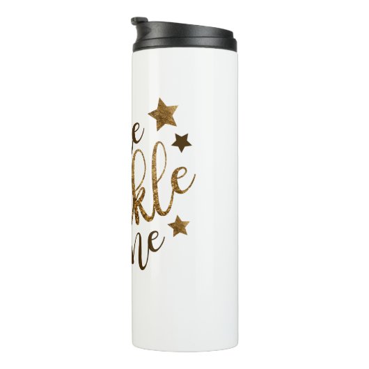 Smile Sparkle Shine Travel Mug isolierte Tasse (Nach rechts gedreht)