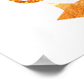 Smile Sparkle Shine White Gold Poster (Ecke)