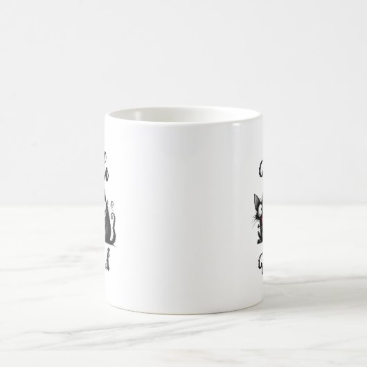 Smile Squad mit lustigem Katzen-Design Kaffeetasse (Mittel)