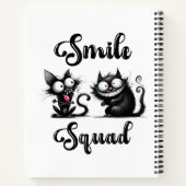 Smile Squad mit lustigem Katzen-Design Notizblock (Rückseite)
