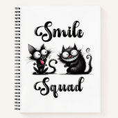 Smile Squad mit lustigem Katzen-Design Notizblock (Vorderseite)